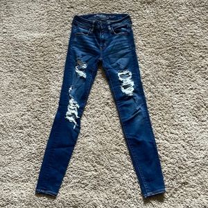 American Eagle Size 0 super stretch skinny jeans